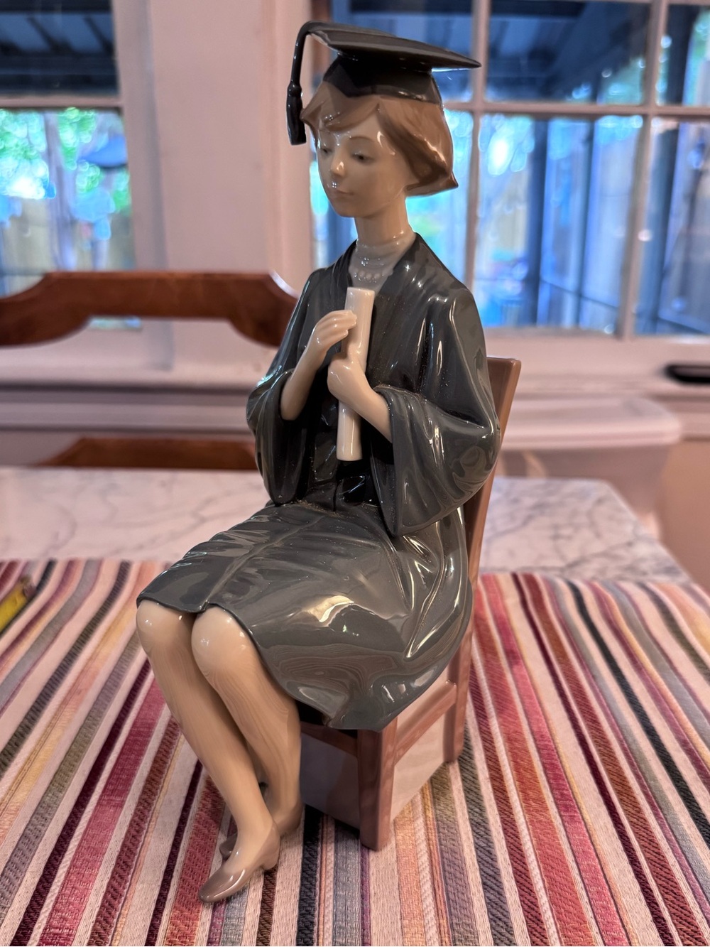 Lladro graduate figurine #5199. Like new. No box. 11x4